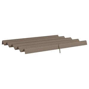 Ersättningstak Pergola Tak Infällbart Vågtak Kaffe Brun av Polyester för Trädgård och Balkong Vintertätt Solskydd 2,85 x 2 m