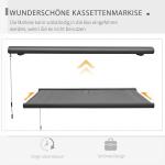 Elektrisk Markis med Fjärrkontroll, Inklusive Monteringssats, Metallram, Mörkgrå, 3 x 2,5 m