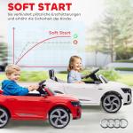 Elbil för Barn Audi Q8 med Fjärrkontroll och Musik samt LED Strålkastare för Lek och Motion Hållbar och Säker Röd Plast 12V 3–5 km/h