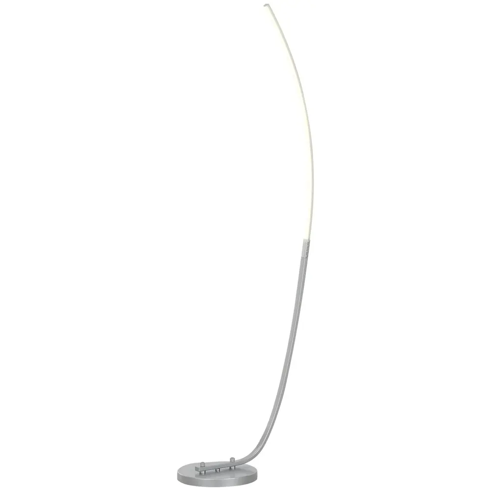 Dimbar LED-Halllampa med Fotkontakt Golvlampa Silver
