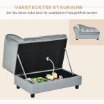Hundbäddsoffa med Förvaringsutrymme och Högt Ryggstöd upp till 15 Kg Plysch och Naturligt Trä Ljusblå 76 X 45 X 41,5 Cm