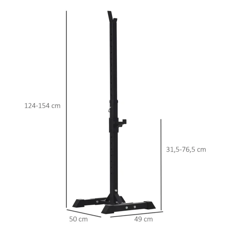 Hantelställ Skivstångsställ Set om 2 Silver 105-160 cm