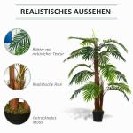 Konstgjord Palm i Kruka, Naturtrogen Konstväxt för Inomhusbruk, Underhållsfri Dekoration för Hem och Kontor, Grön, 120 cm