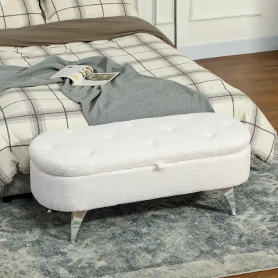 Bänk Förvaringsbänk Vit av Teddy Sammet 114 x 47 x 46,5 cm