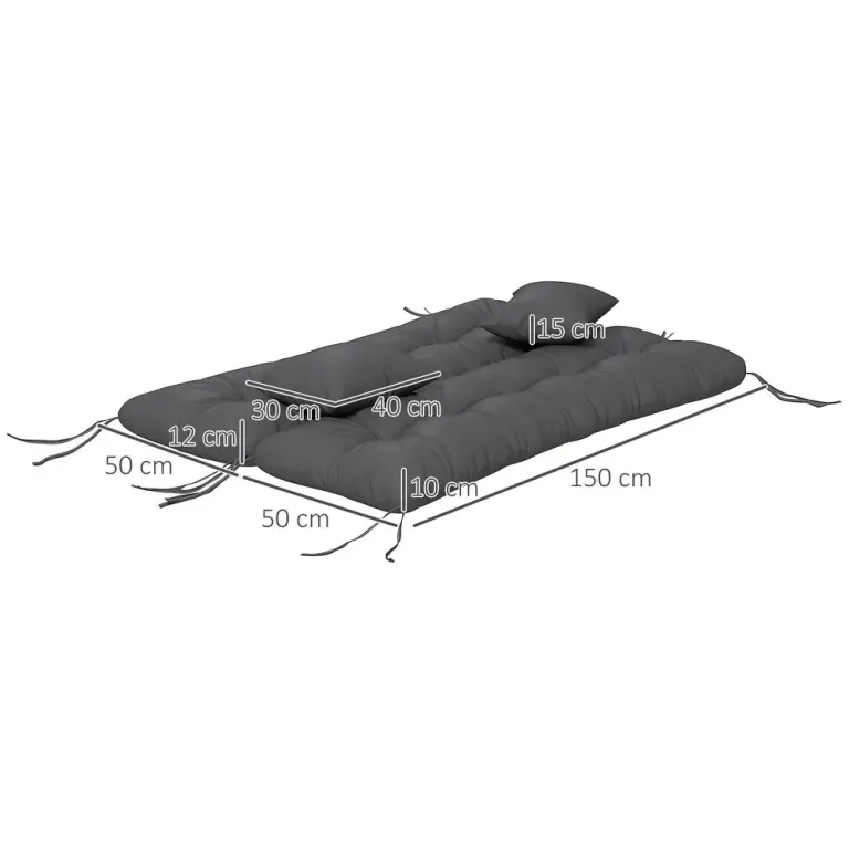 Sittdynor Stolsdynor Set 4 Dynor 150 x 50 x 10 cm