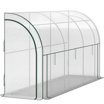 Litet Växthus Tunnelväxthus med Rulldörr 300 x 80 x 157 cm