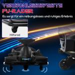 Elektrisk Barnkart med Gummihjul, Ljus och Musik, 3–8 km/h, Svart