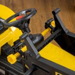 Barnhjullastare, Kontrollerbar Frontlastare, Pedaldriven, Gul/Svart, 3+