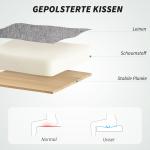 Ergonomisk Kontorsstol med Massagefunktion, Liggande Funktion och Fotstöd, Grå