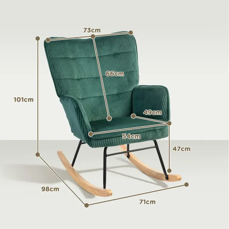 Gungstol Relaxstol Mörkgrön av Manchesterlook och Trä