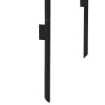 Trädgårdsbåge, Rosenbåge med Spaljé, Metall, Svart, 1,40 x 0,40 x 2,40 m