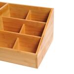 Skrivbordsarrangör Kontorsförvaringslåda 2 Lådor Praktisk Organisering Natur 33 X 20,5 X 15,5 Cm