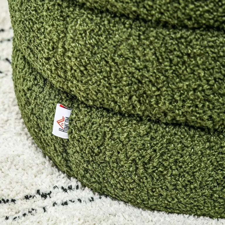 Rund Pall Teddyfleece Upp till 120 kg Grön Ø40 x 45 cm