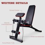 Multifunktionell Viktbänk Multigym med Fjäderbooster Träningsbänk Hemmagym upp till 120 Kg Svart 54 X 160 X 106 Cm