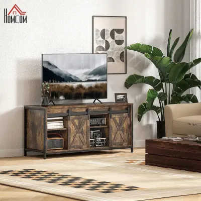 TV-Bänk TV-Skåp Brun av Trä Lowboard 2 120 x 40 x 54 cm