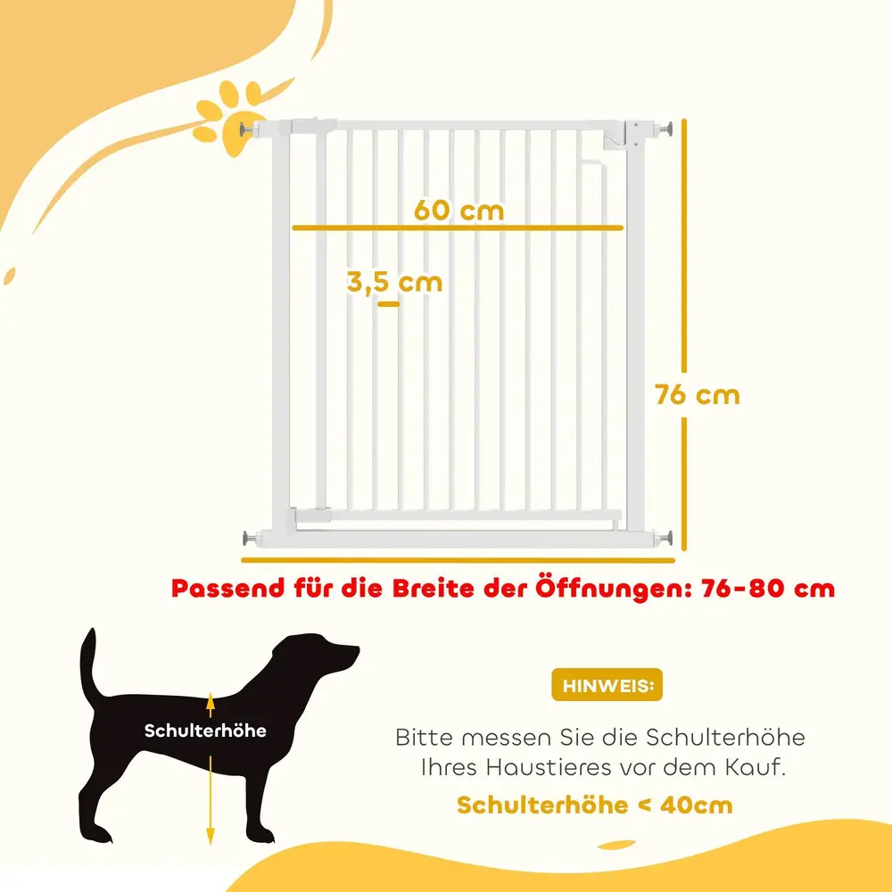Barngrind utan Borrning Vit Metall för Trappa 80 Cm