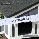 Katthus i Granträ med 2 Våningar, Väderbeständigt Utehus för Katter, Mysig Koja med Asfalttak, Natur