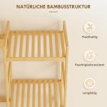 Hallmöbel med Skohylla Naturfärgad Trä för Hall Klädhängare med Bänk och Krokar Allt-i-ett Lösning Praktisk Förvaring för Ytterkläder