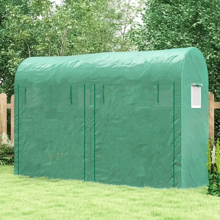 Rymligt Tunnelväxthus 4 Fönster 300 x 100 x 200 cm