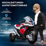 Elektrisk Motorcykel för Småbarn, Säker Trehjuling med Musik och Ljus, Rolig Leksak för Barn 18 månader+, Röd
