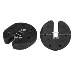 Paviljongfötter 4-pack Vikter med Fäststift och Transportrem för Stabilitet Hållbar och Prisvärd Svart Metall 12 kg