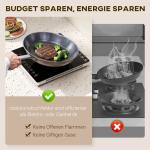 Induktionshäll med 10 Temperaturnivåer och Pekskärm, Svart
