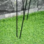 Blomställ i Metall 3-Pack, Dekorativa Växtställ för Krukor, Eleganta Blompallar för Inomhus och Utomhus, Svart, 16 cm