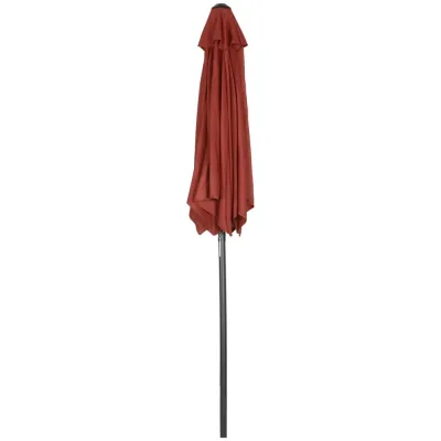 Parasoll – Sexkantigt Roterande med Vev – Ø196 cm