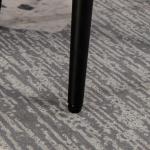 Fotpall Fotstöd Ljusblå av Kashmirlook och Stål för Vardagsrum Fyrkantig Pall Elegant Design