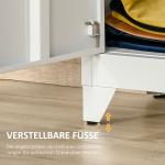 Arkivskåp Stabil Vit Metall för Förvaring i Kontor och Hem med Magnetisk Lamelldörr och Hyllplan Robust Konstruktion 75 x 33 x 110 cm