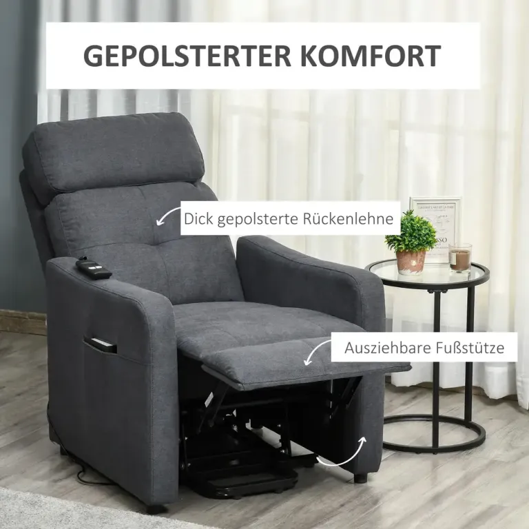 Elektrisk TV-Stol med Uppresningshjälp 71 x 94 x 104 cm