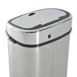 Sopkärl Automatisk Soptunna med Sensor Rostfritt Stål Modern och Hygienisk Avfallshantering Silver 68 L