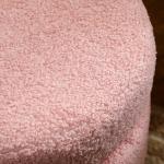 Rund Pall i Teddyfleece upp till 120 kg, Rosa, Ø40x45 cm