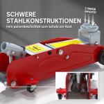 Hydraulisk Domkraft för Bil och SUV med Överbelastningsskydd för Garage Hållbar och Stabil Röd Stål 2 t 120–300 mm