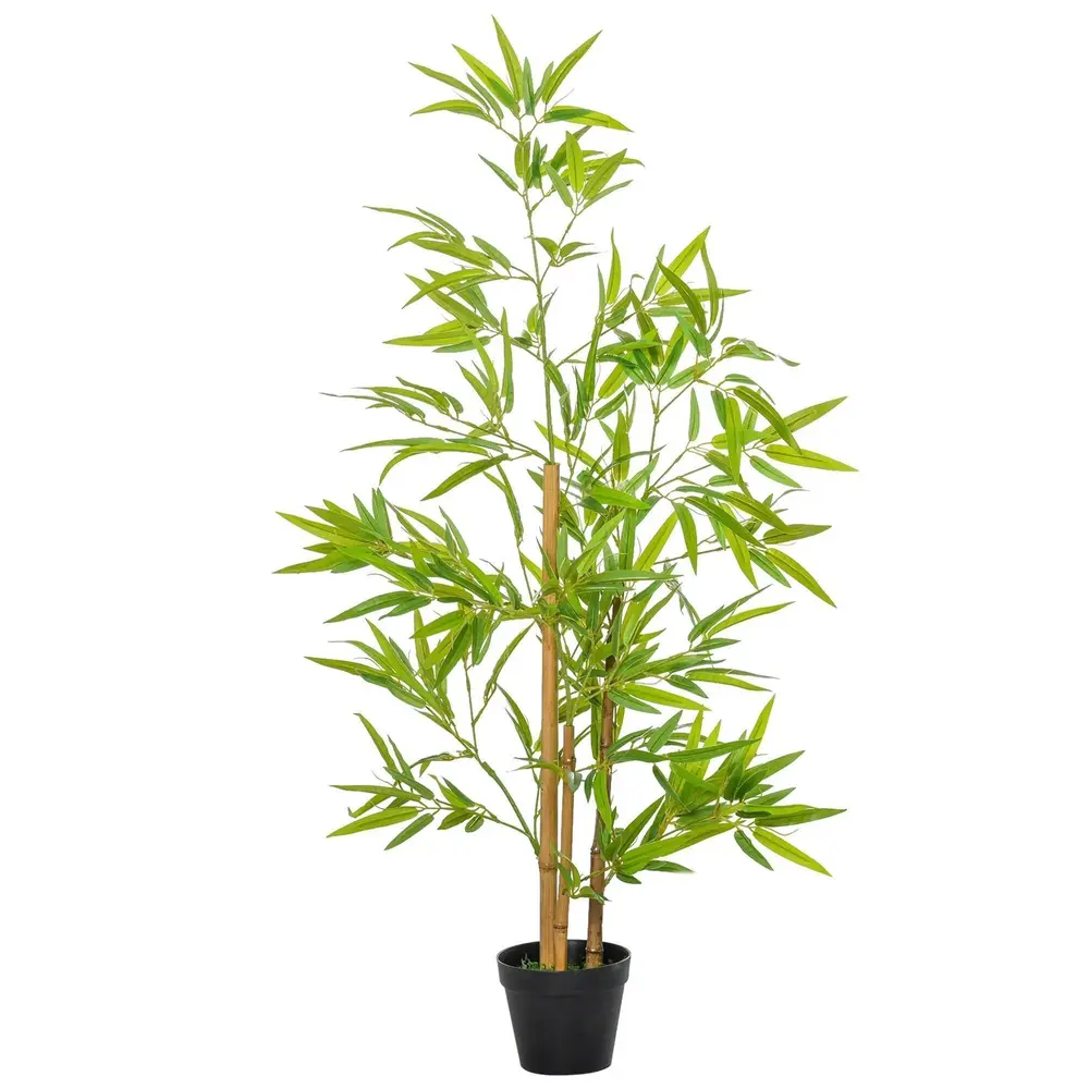 Konstgjord Bambu Naturtrogen Konstväxt Dekorativ 120 Cm