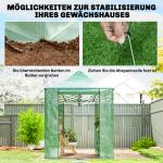 Växthus Pop-up Grön PE-plast för Trädgård Hopfällbart Odlingshus med Dörrar och Fönster Väderbeständigt 300x200x270 cm