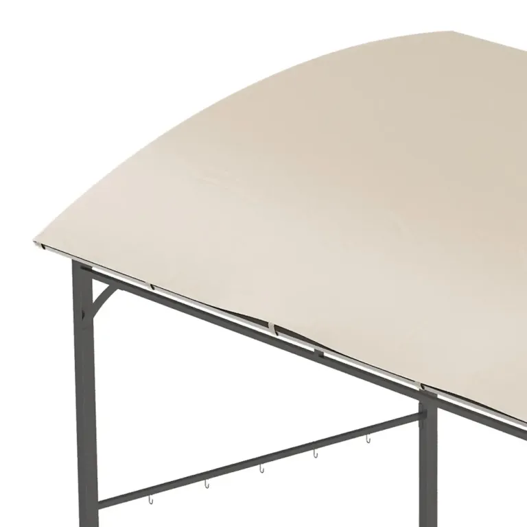 Grillpaviljong med Sidohyllor Grilltält 215 x 150 x 220 cm