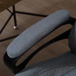 Kontorsstol med Massagefunktion Ergonomisk Gamingstol Höj- och Sänkbar Grå
