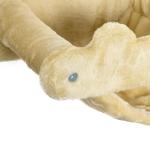 Kattklättervägg Klösträd Beige av Plysch och Sisal för Katter 5 Delar med Trappor i Molnform och Skrapstolpar Hängmatta