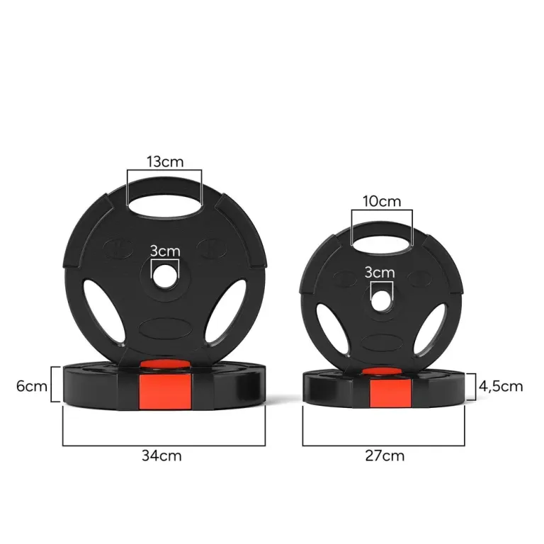 Viktskivor 4-Pack (2x10 kg + 2x5 kg), Svart