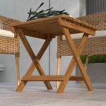 Trädgårdsbord 2-pack Hopfällbara Bord i Akaciaträ för Balkong Hållbar och Stabil Teakträ 45 x 45 x 45 cm