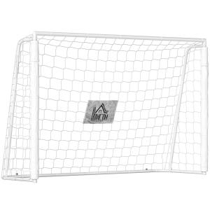 Fotbollsmål för Barn Prisvärd Vit för Trädgård med Målmarkering och Stötdämpande Hylsor för Träning och Lek 186 x 123 cm