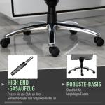 Kontorsstol Snurrstol Ergonomisk med Armstöd Höjdjusterbar Linnelook Polyester för Hemmakontor Ljusgrå 68 X 72 X 120-126 Cm