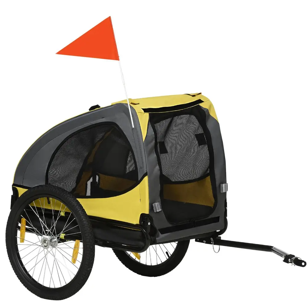 Cykelkärra för Hund Säker Transportvagn 140 x 71 x 83 Cm
