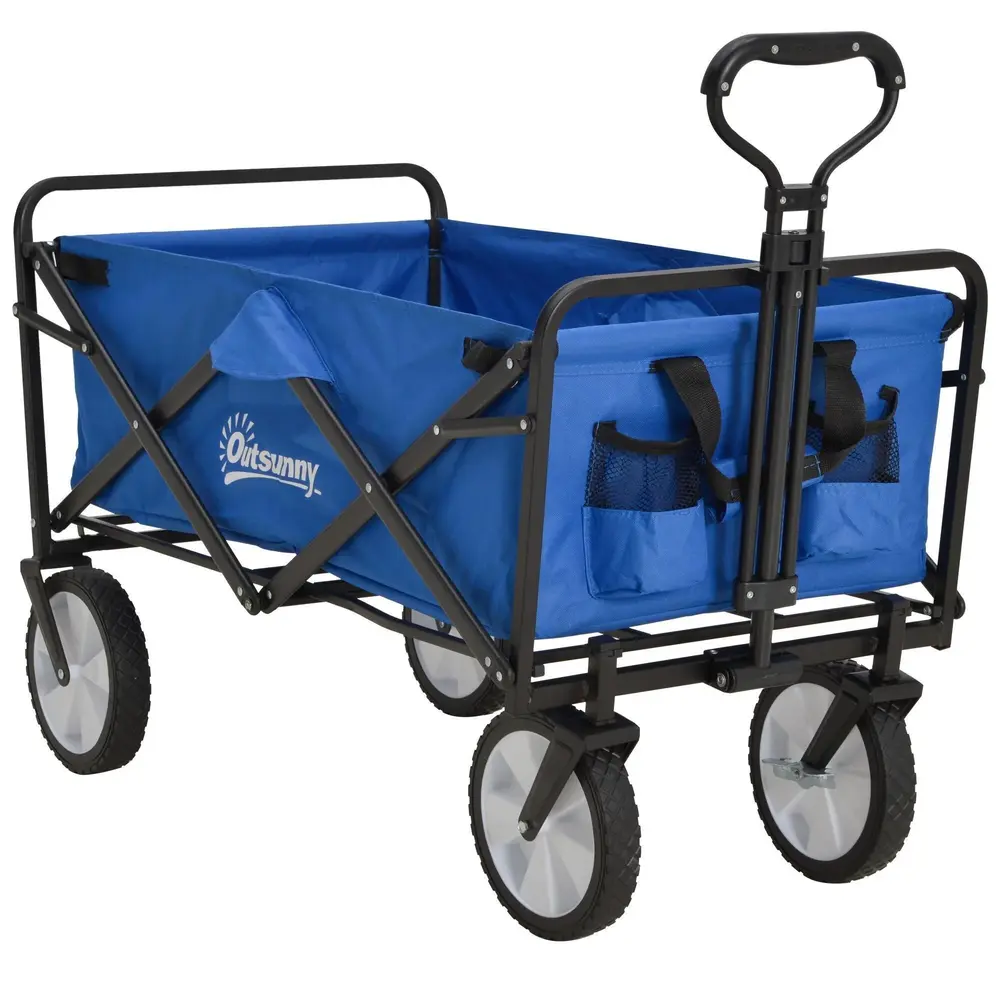 Handvagn Vikbar 360° Trädgårdsvagn 93 x 49 x 75-100 Cm