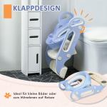 Toalettsits Pottränare Flerfärgad av Plast för Barn 2-6 År med Trappa och Handtag Hopfällbar Toalettfäste Säker