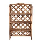 Blomstativ 3-Vånings Växthylla Granträ för Inomhus och Utomhusbruk Platsbesparande Robust Design Naturlig Finish