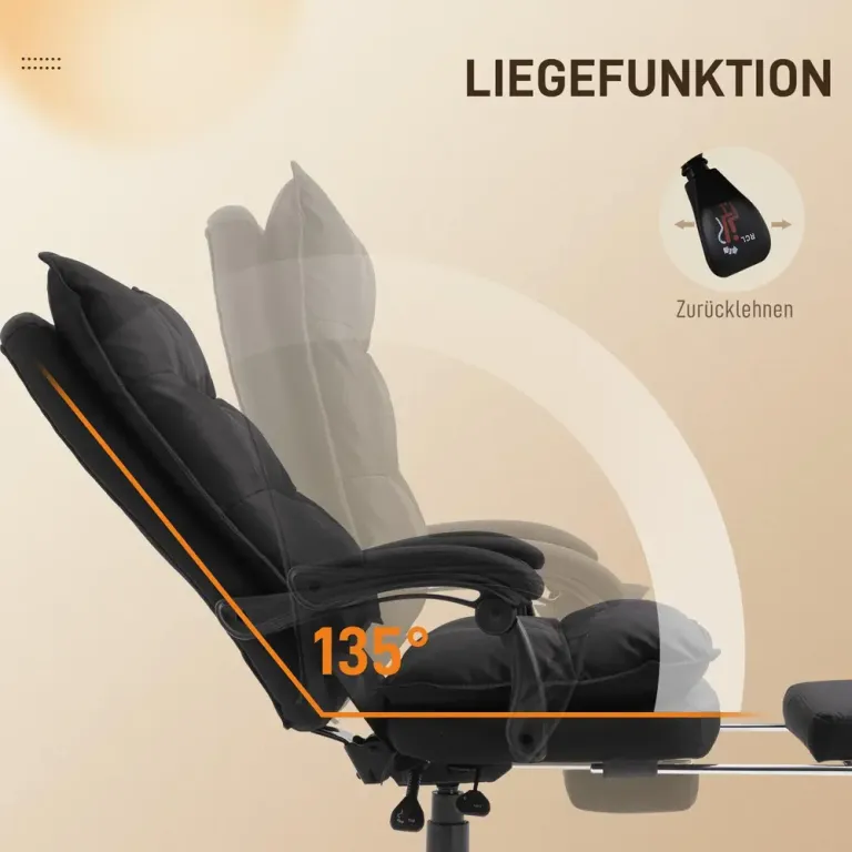 Kontorsstol med Massagefunktion Ergonomisk Skrivbordsstol