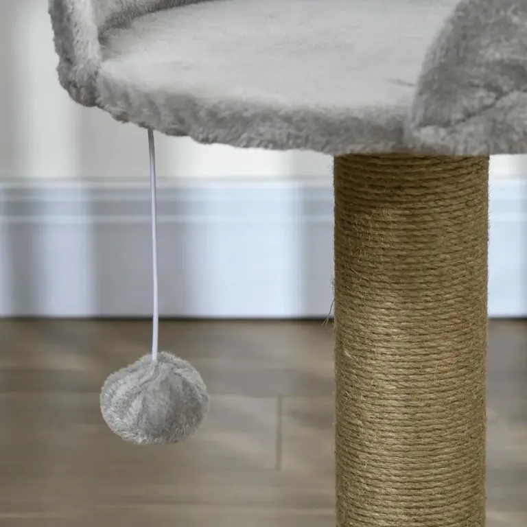 Klösträd Litet Jutegrå av Sisal och Plysch 49 cm