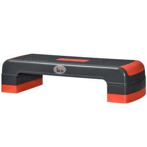 Höjdjusterbar Aerobic Stepper, Röd + Svart